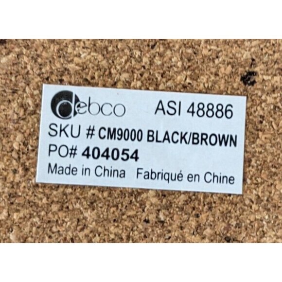 New Debco Travel Mug Native Design Black Brown Stoneware Cork Tight Lid 12 Oz. - Picture 6 of 9